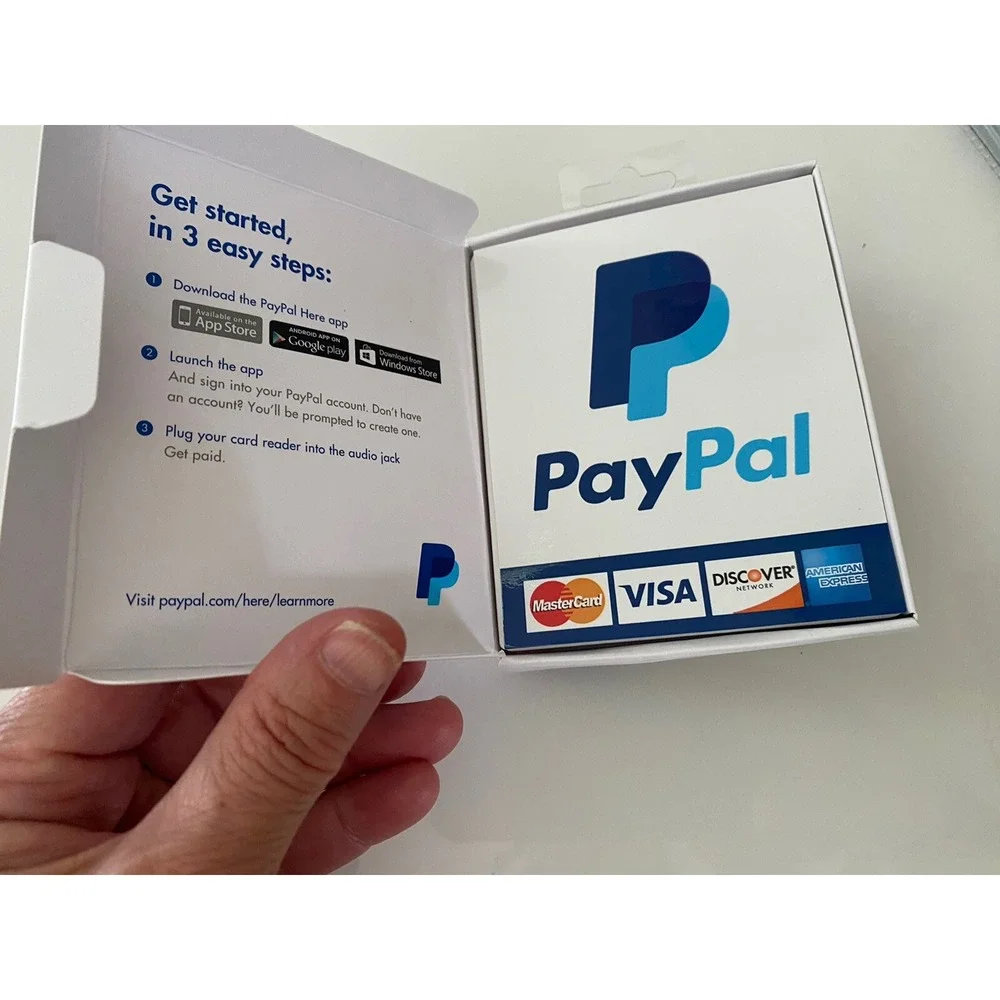 PayPal Mobile Credit‎ Card Reader MasterCard Visa Discover American Express NIB